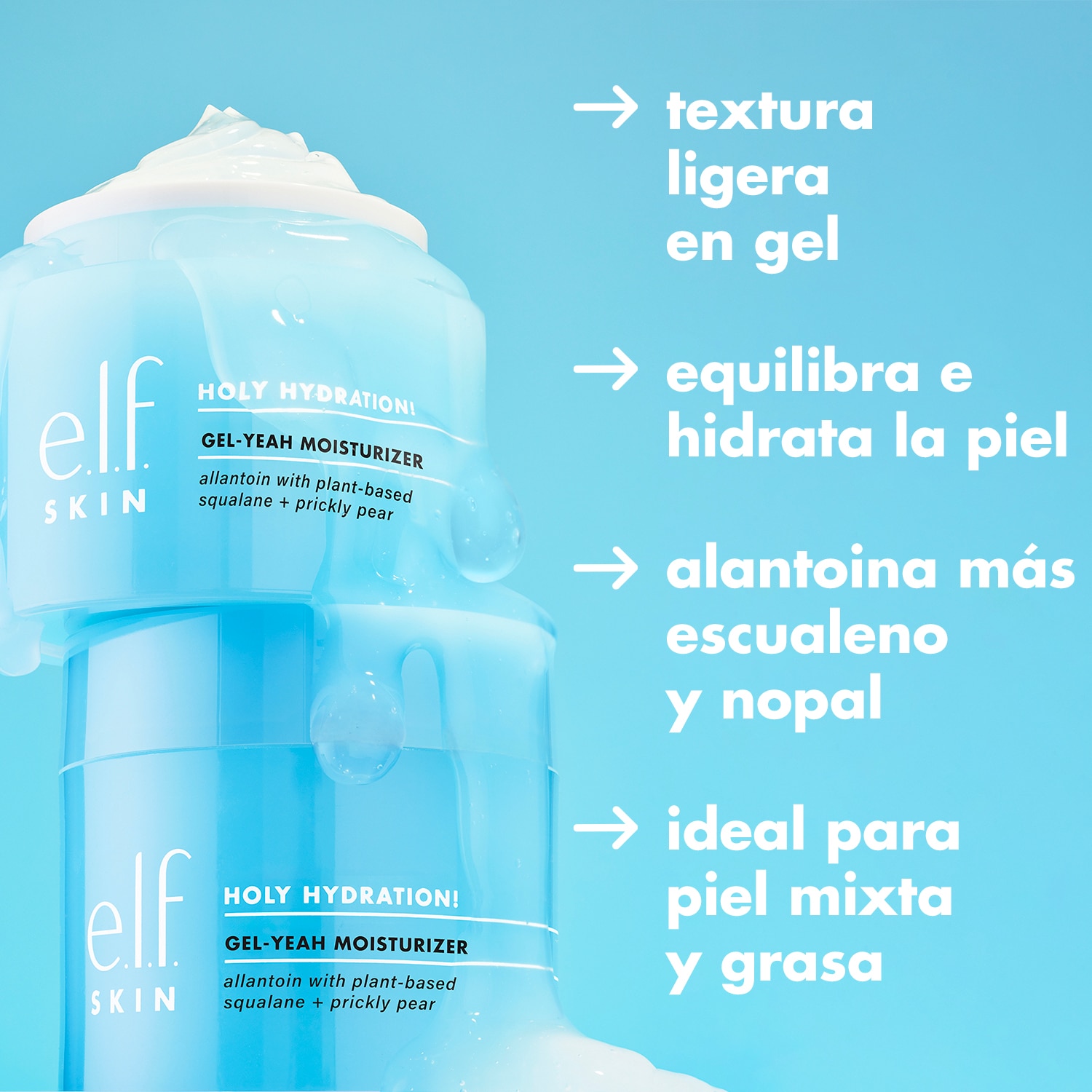 E.L.F. SKIN HOLY HYDRATION! GEL-YEAH MOISTURIZER (HIDRATANTE EN GEL)